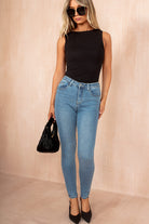 Georgina Blue Denim Skinny Jeans