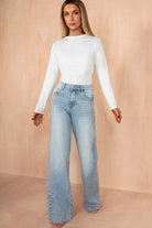 Giabella White Slinky Top