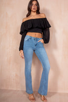 Gina Blue Push Up Flared Jeans