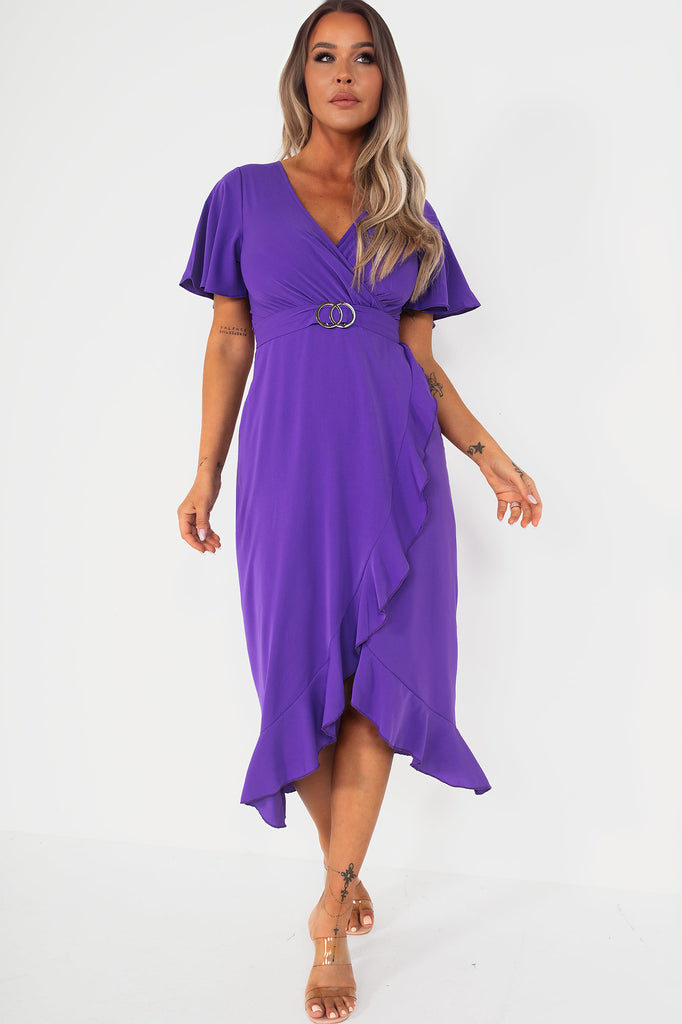 Girl In Mind Quinn Purple Wrap Dress