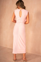 Gisella Pink Grecian Maxi Dress