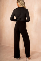 Giselle Black Cowl Neck Jumpsuit
