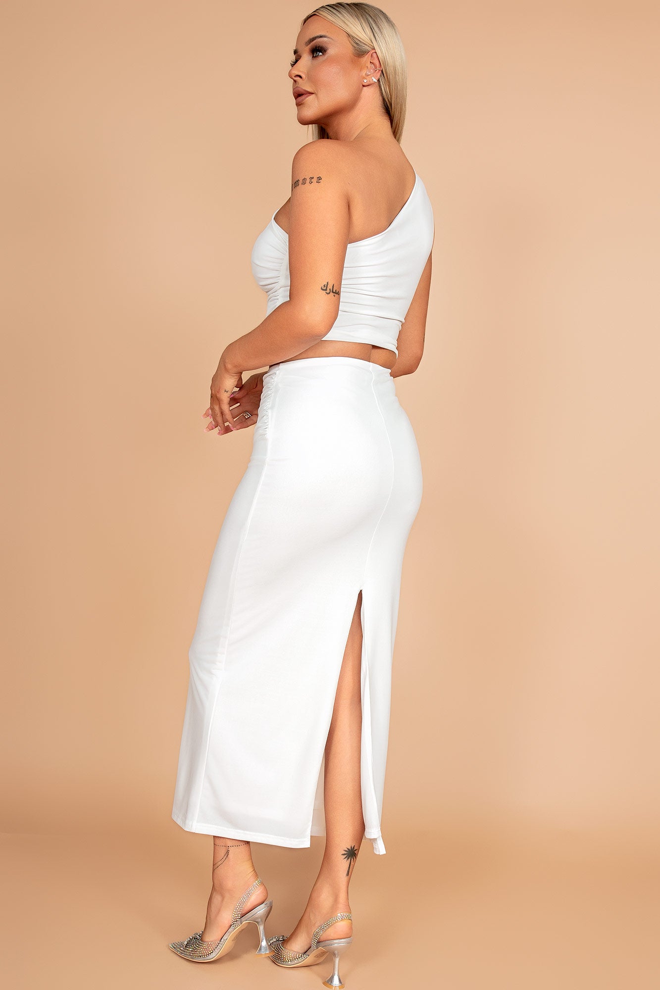 Glenice White One Shoulder Top