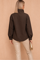 Glynda Chocolate Wrap Over Top