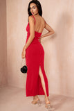 Graciela Red Maxi Dress