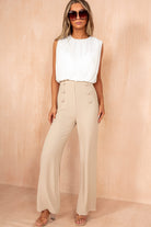 Gracille Stone 2 in 1 Sleeveless Jumpsuit