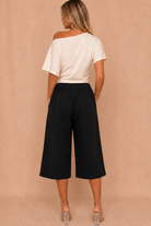 Gretchen Black Tailored Culotte Trousers
