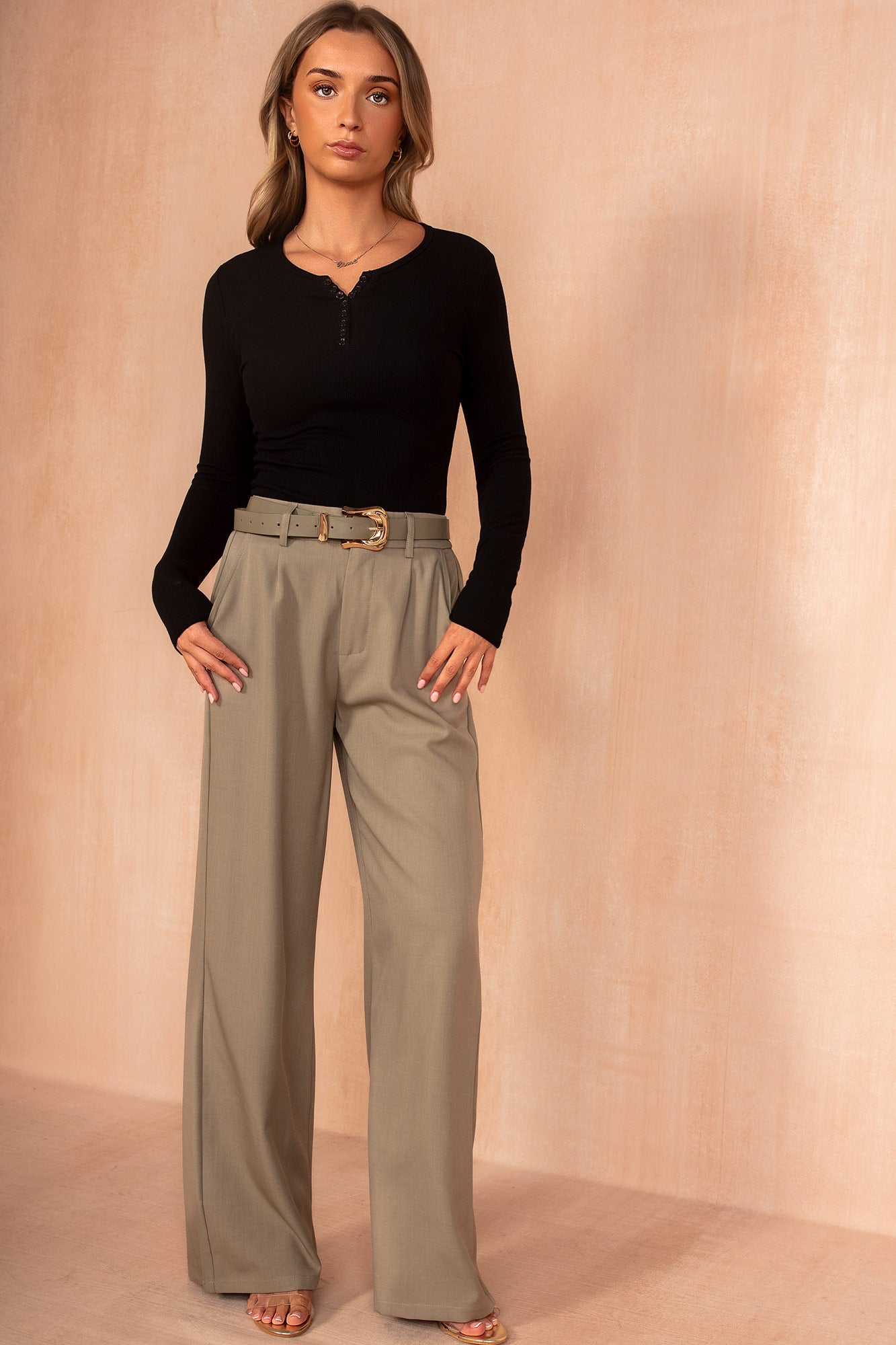 Griselda Black Ribbed Top