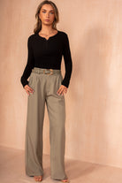 Griselda Black Ribbed Top