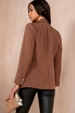 Haddie Chocolate Button Detail Blazer