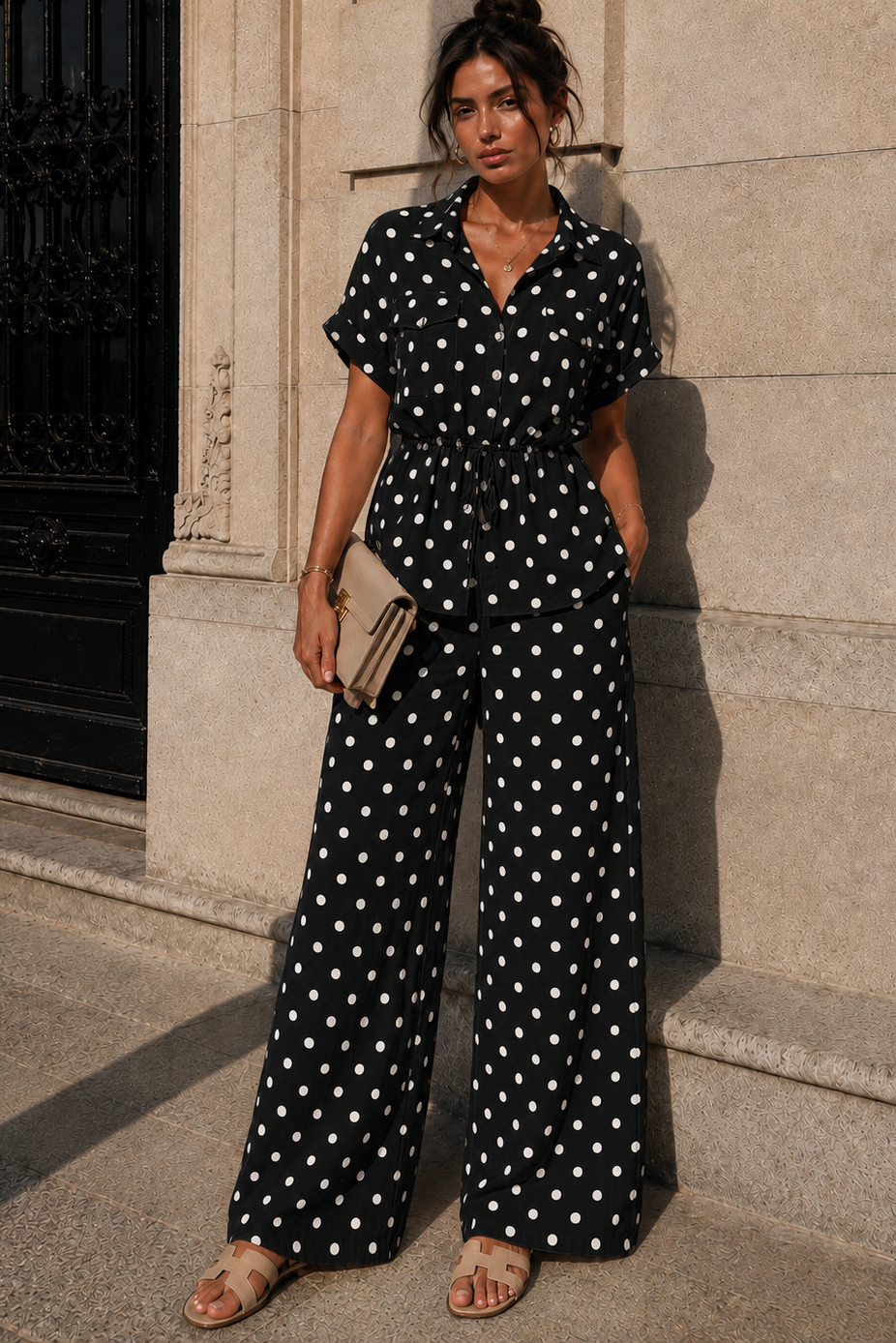 Haden Black Polka Dot Co Ord