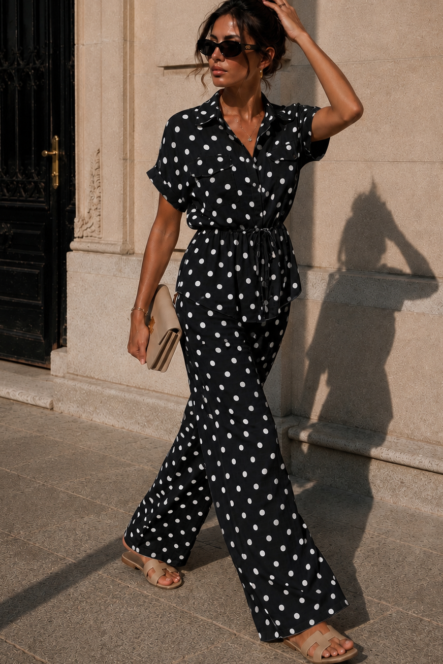 Haden Black Polka Dot Co Ord