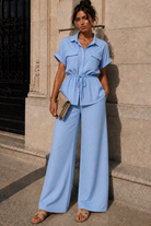 Haden Blue and Pink Polka Dot Co Ord