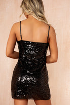Hadleigh Black Sequin Cami Dress