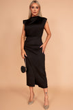 Hadleigh Black Slinky Dress