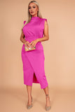 Hadleigh Pink Slinky Dress