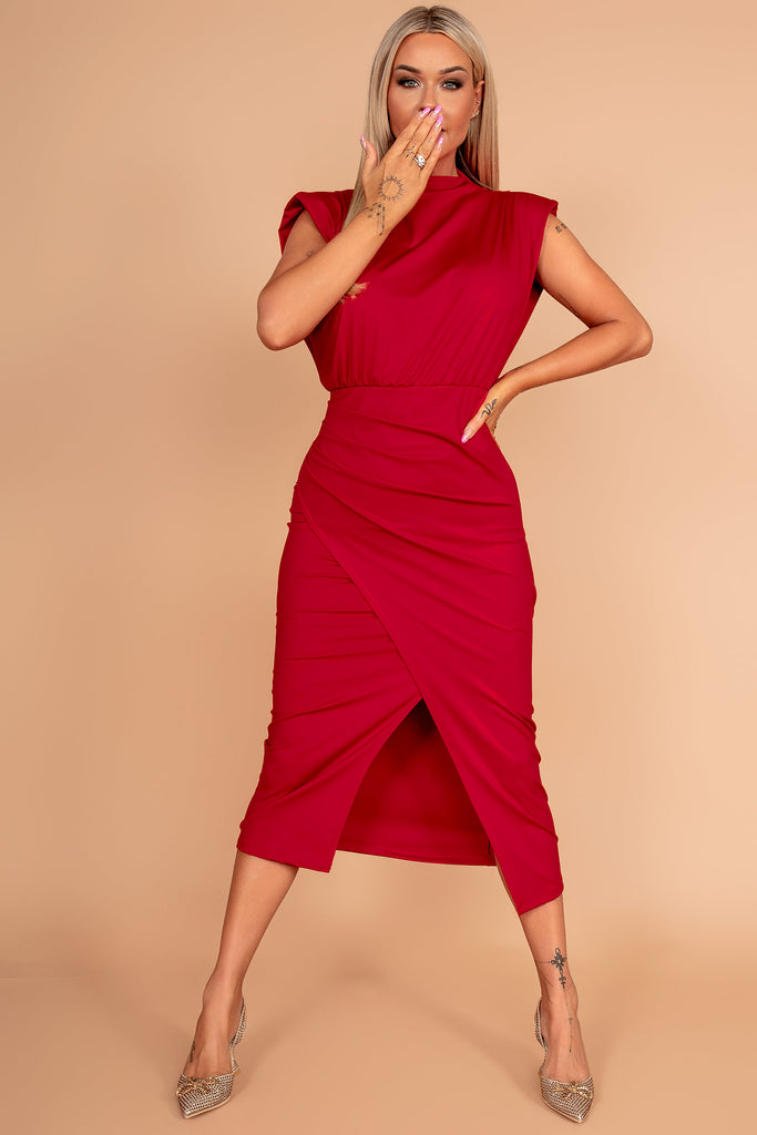 Hadleigh Red Slinky Dress