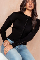 Haiden Black Knit Top