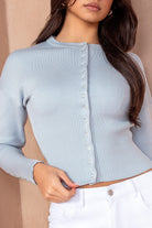 Haiden Pale Blue Knit Top