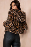 Haisley Leopard Print Zip Up Jacket