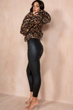 Haisley Leopard Print Zip Up Jacket