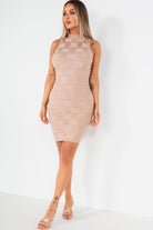 Halo Taupe Knit Dress