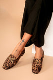 Harlee Leopard Print Suedette Loafers