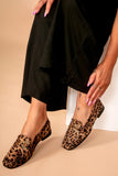 Harlee Leopard Print Suedette Loafers