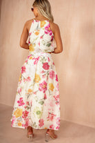 Harlow Multi Floral Racer Neck Top