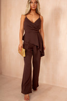 Harper Chocolate Asymmetric Co Ord