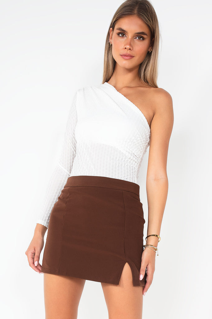 Harper Chocolate Mini Skirt