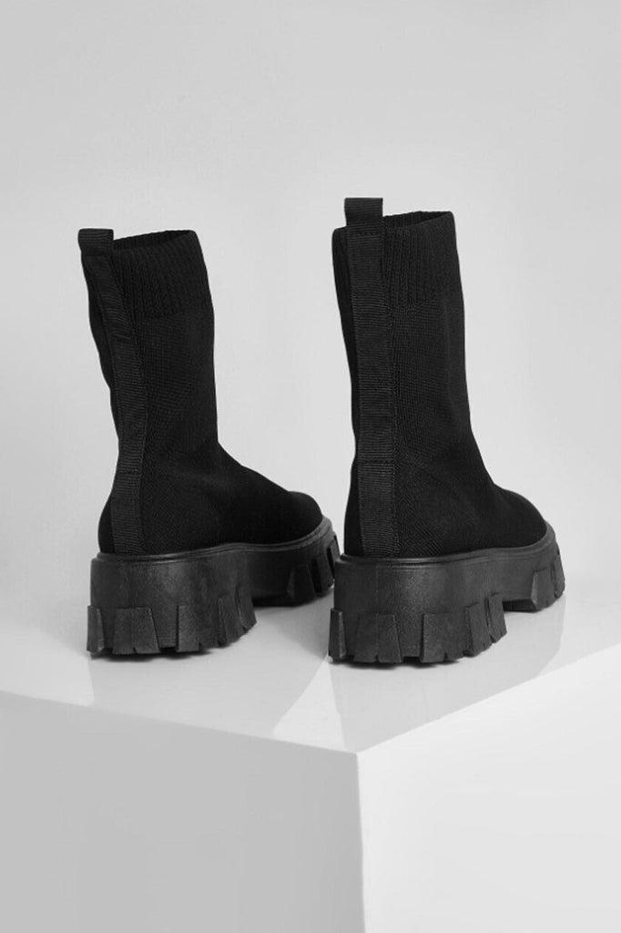 Hayden Black Sock Boots