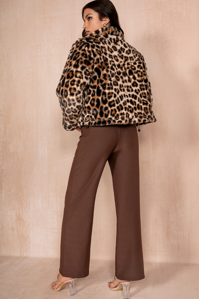 Hazel Chocolate Straight Leg Trousers