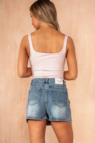 Helena Pink Scoop Neck Slinky Bodysuit