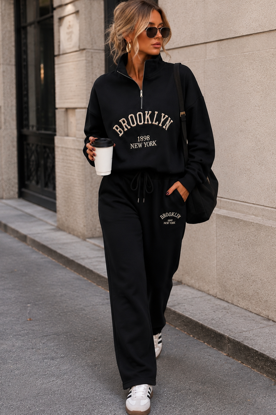 Helma Black Brooklyn Tracksuit