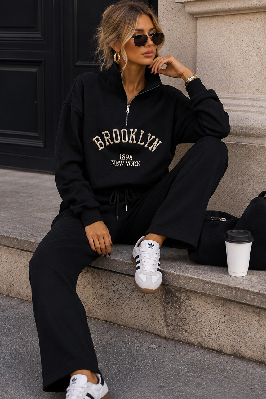 Helma Black Brooklyn Tracksuit