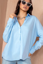 Hesper Blue Oversized Shirt