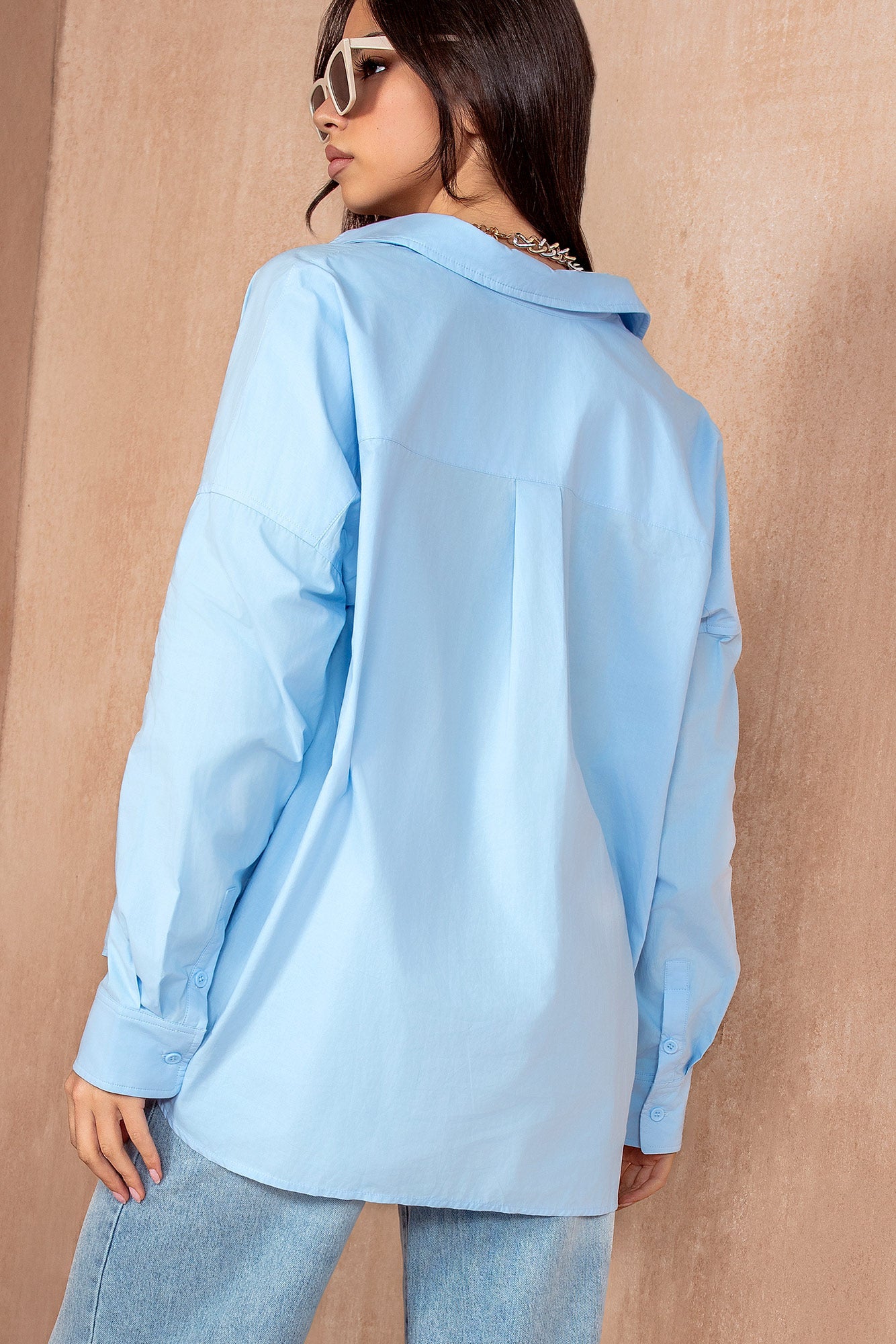 Hesper Blue Oversized Shirt