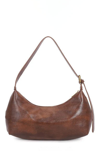Hesper Tan Faux Leather Shoulder Bag