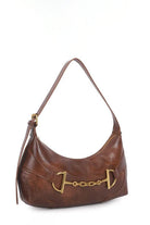 Hesper Tan Faux Leather Shoulder Bag