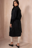 Holland Black Belted Trench Coat