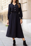 Hollie Black Midi Dress