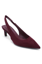 Hollinda Berry Suedette Slingback Heels