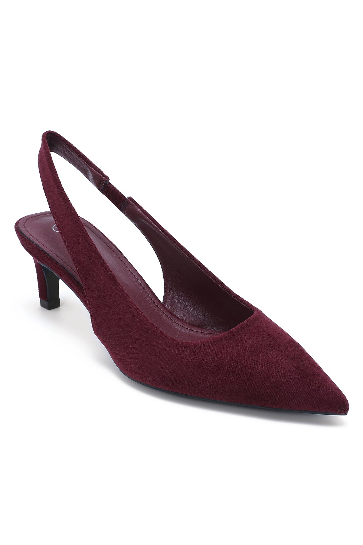 Hollinda Berry Suedette Slingback Heels
