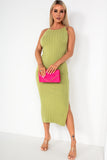 Idris Green Knit Dress