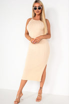 Idris Nude Knit Dress