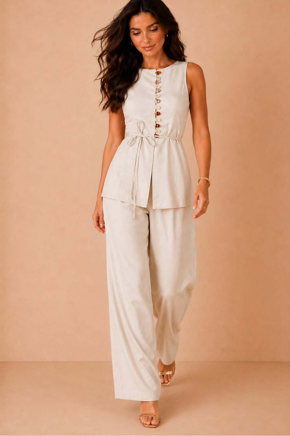 Imani Stone Linen Co Ord