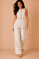 Imani Stone Linen Co Ord