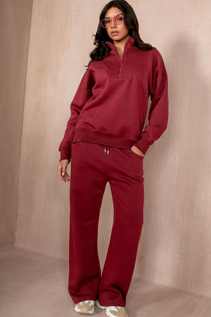 Indie Burgundy Tracksuit