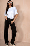 Irina Black Wide Leg Jeans